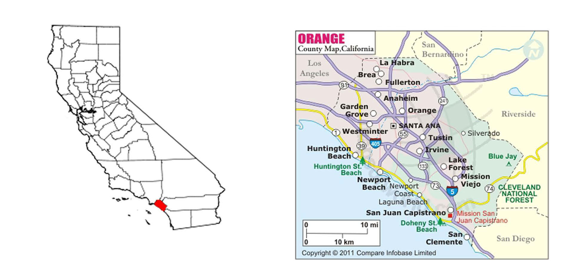 Southern California Map